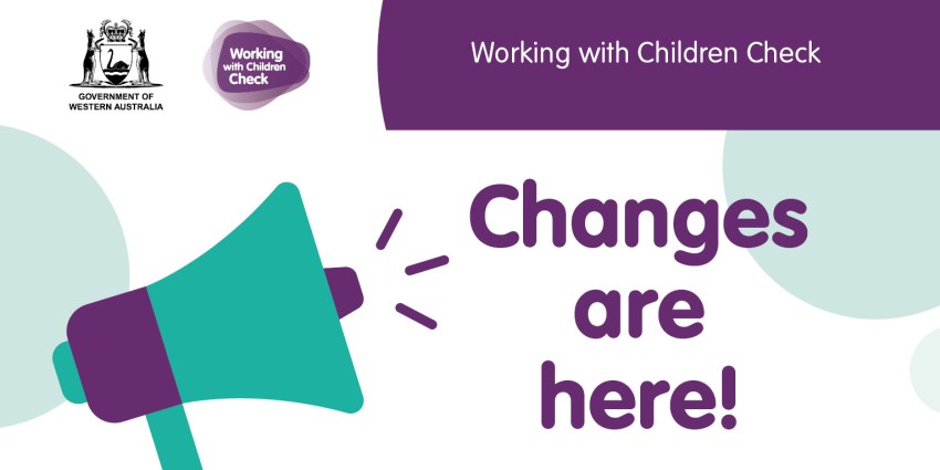 Banner reading Working with Children Check changes are here