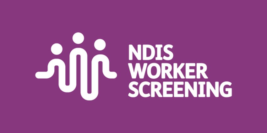 graphic which reads NDIS Worker Screening