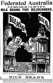 The lantern slide shows Edmund Barton. Town and Country Journal 18 March 1897 -Constitutional Centre of Western Australia