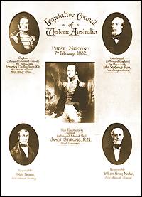 First Legislative Council, 1832 - Constitutional Centre of Western Australia
