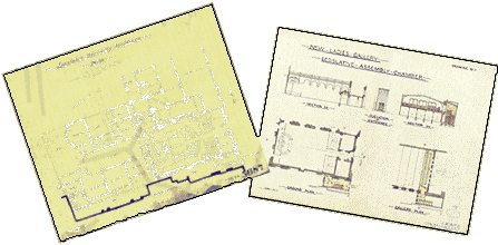 Plans of the early Legislative Assembly Building in Hay Street - Constitutional Centre of Western Australia