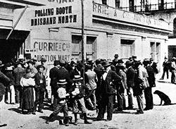 Voting - North Brisbane Polling Station The Queenslander 9 September 1899 -Constitutional Centre of Western Australia