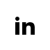 in letters icon for LinkedIn