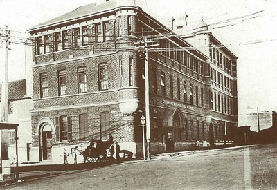 Old photograph of Government Print Office Building on Murray Street c.1900.