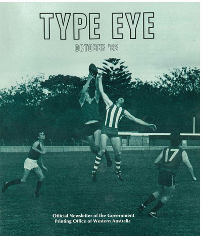 Cover of the Type Eye magazine from October 1982