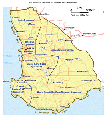 South West Settlement map
