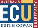 Edith Cowan University logo, featuring the text 'ECU Edith Cowan University Australia'