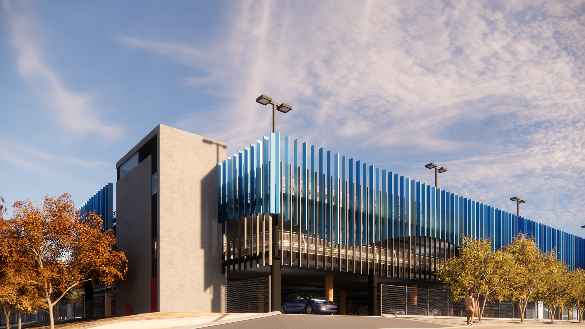Artist impression of double storey car park in Mandurah