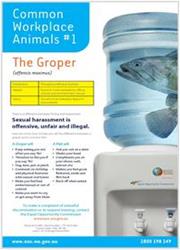 Poster - Groper and other workplace animals