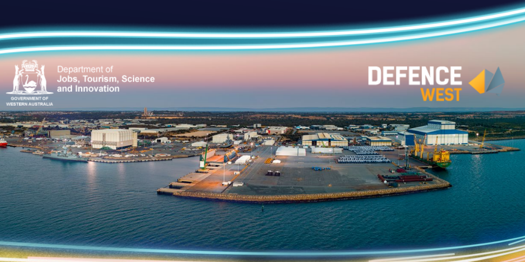 Australian Marine Complex image with JTSI and Defence West logos