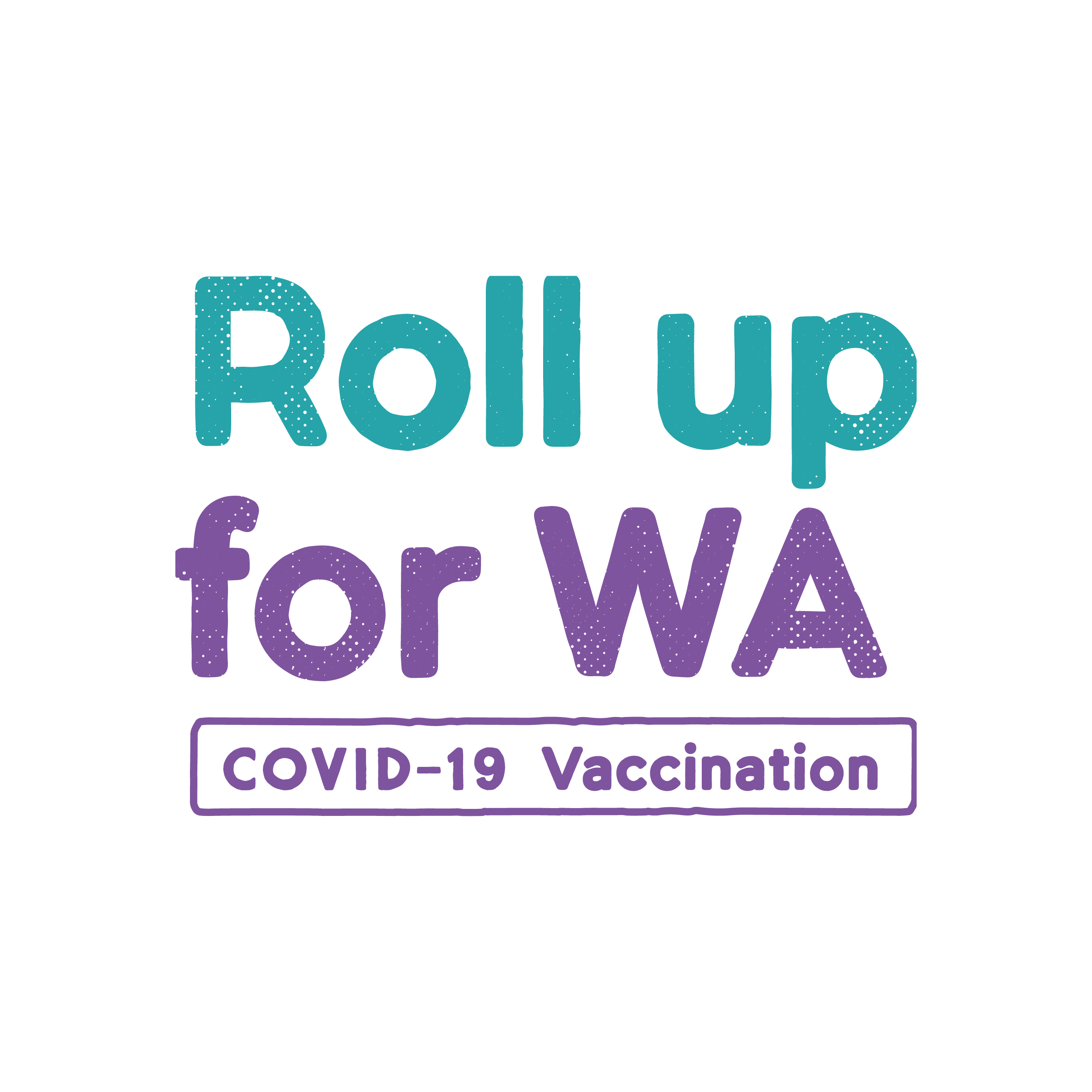 Roll up for WA COVID-19 vaccination logo