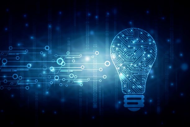 Lightbulb blue lights