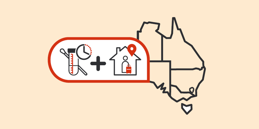 An image of testing requirements for Tasmania