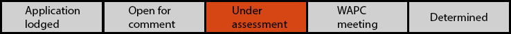 Application status - Under assessment