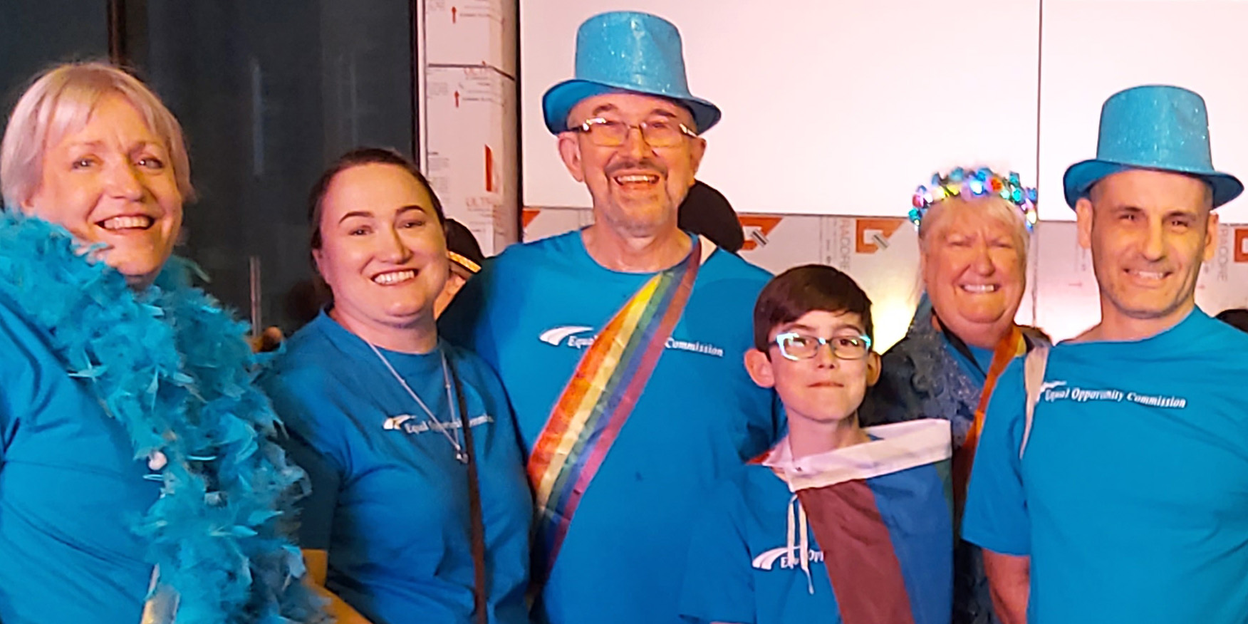 Dr Byrne, staff, friends and family at the 2019 Pride Parade