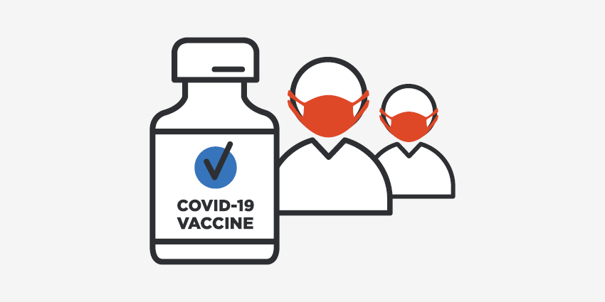 A graphic for third doses becoming available to 16-17 year olds