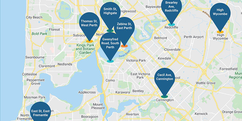 Map of Housing Diversity Pipeline sites