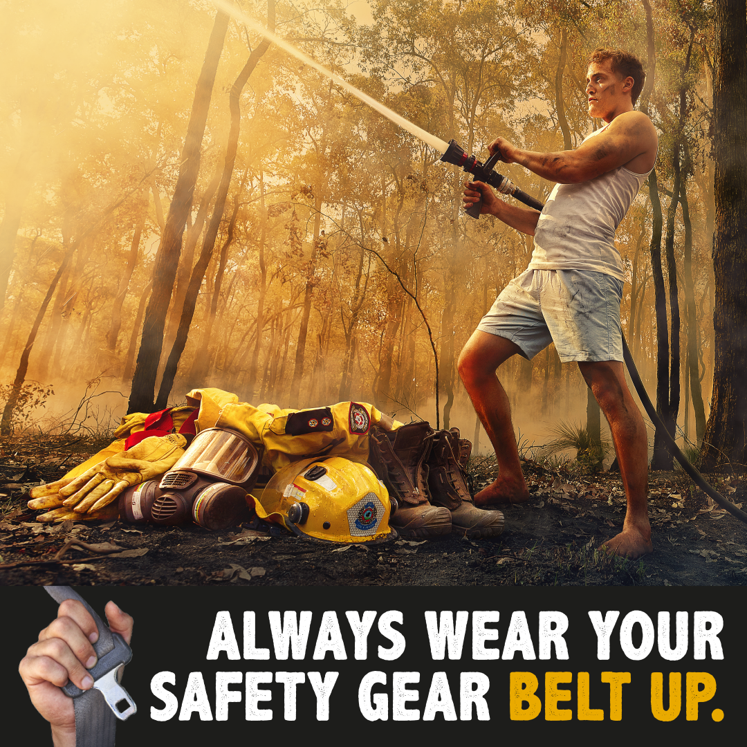 firey not wearing safety gear