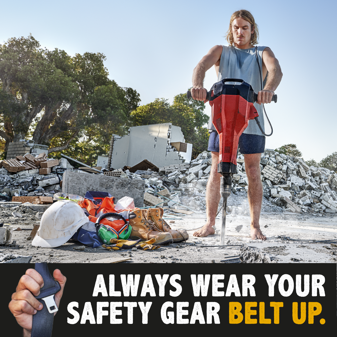 Always wear your safety gear. Belt up.