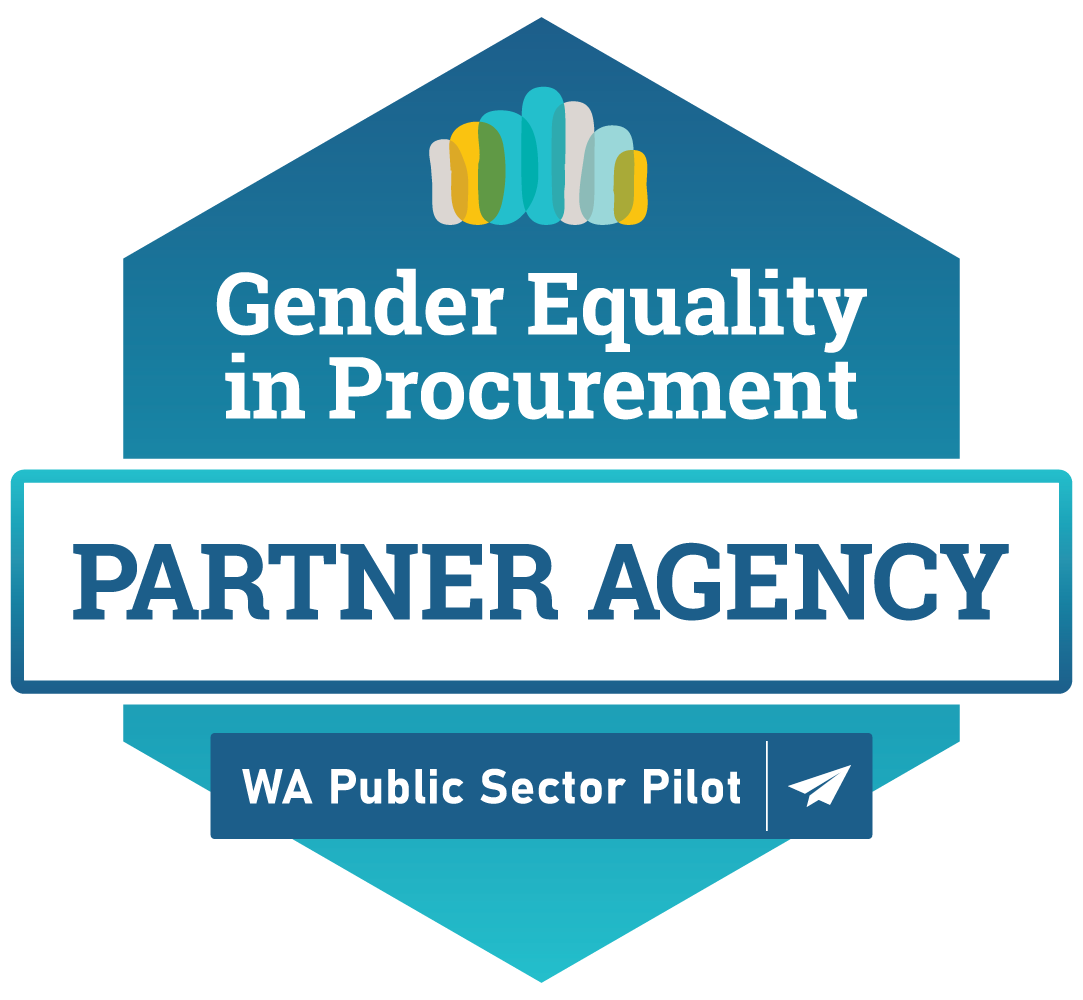 Banner text which reads Gender Equality in Procurement Partner Agency.