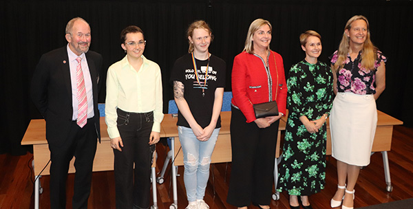 Dr John Byrne with panellists