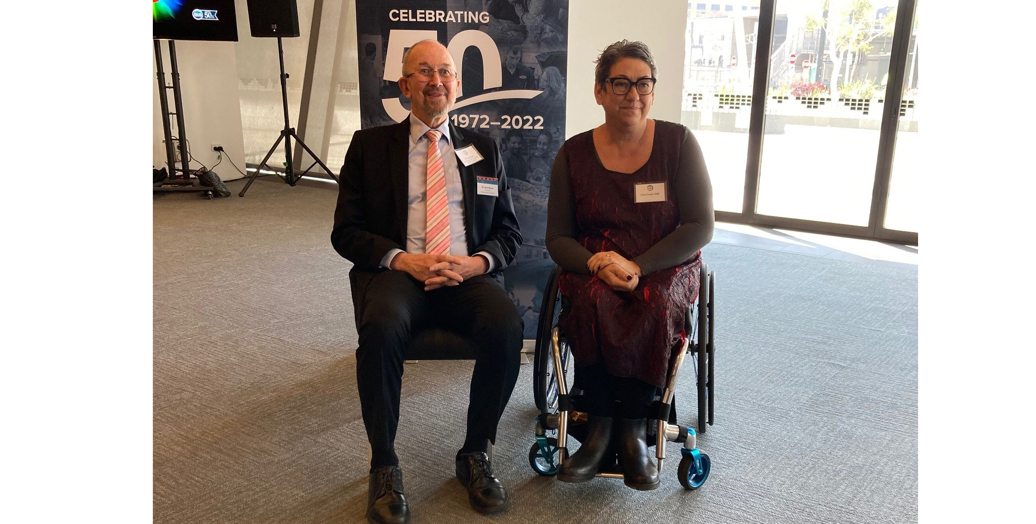 Dr John Byrne and Priya Cooper