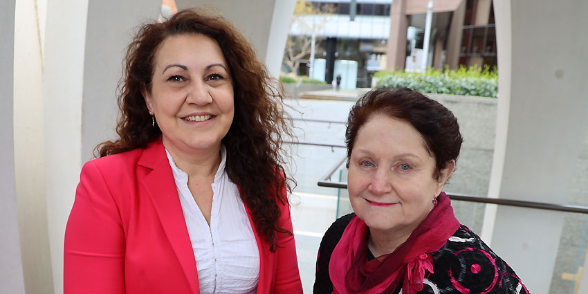 Teresa Tagliaferri (left) and Anne Martin (right)