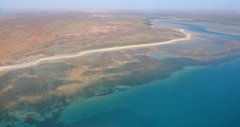 Aerial photo of the Exmouth Gulf