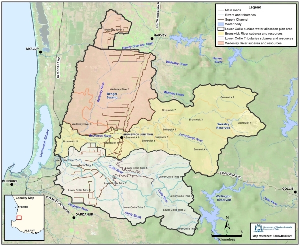 Lower Collie water allocation plan area