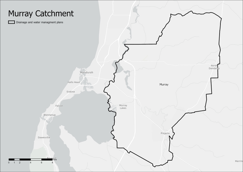 Murray catchment area map