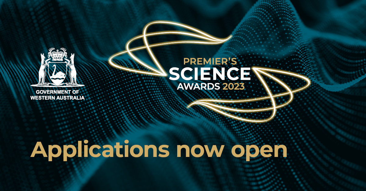 Banner announcing Premier's Science Awards 2023 are open