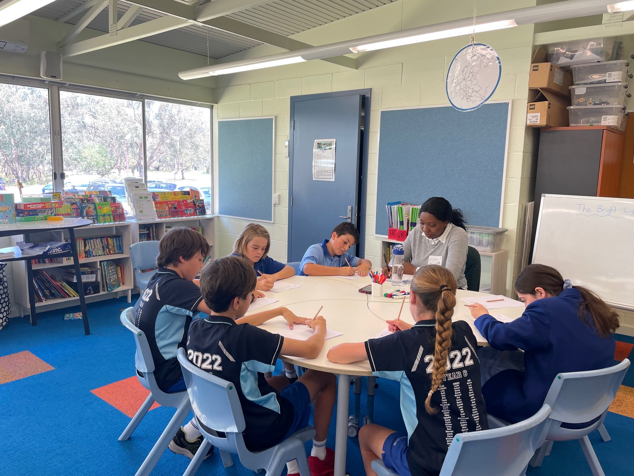 Year six students at Newman College taking part in pilot research project