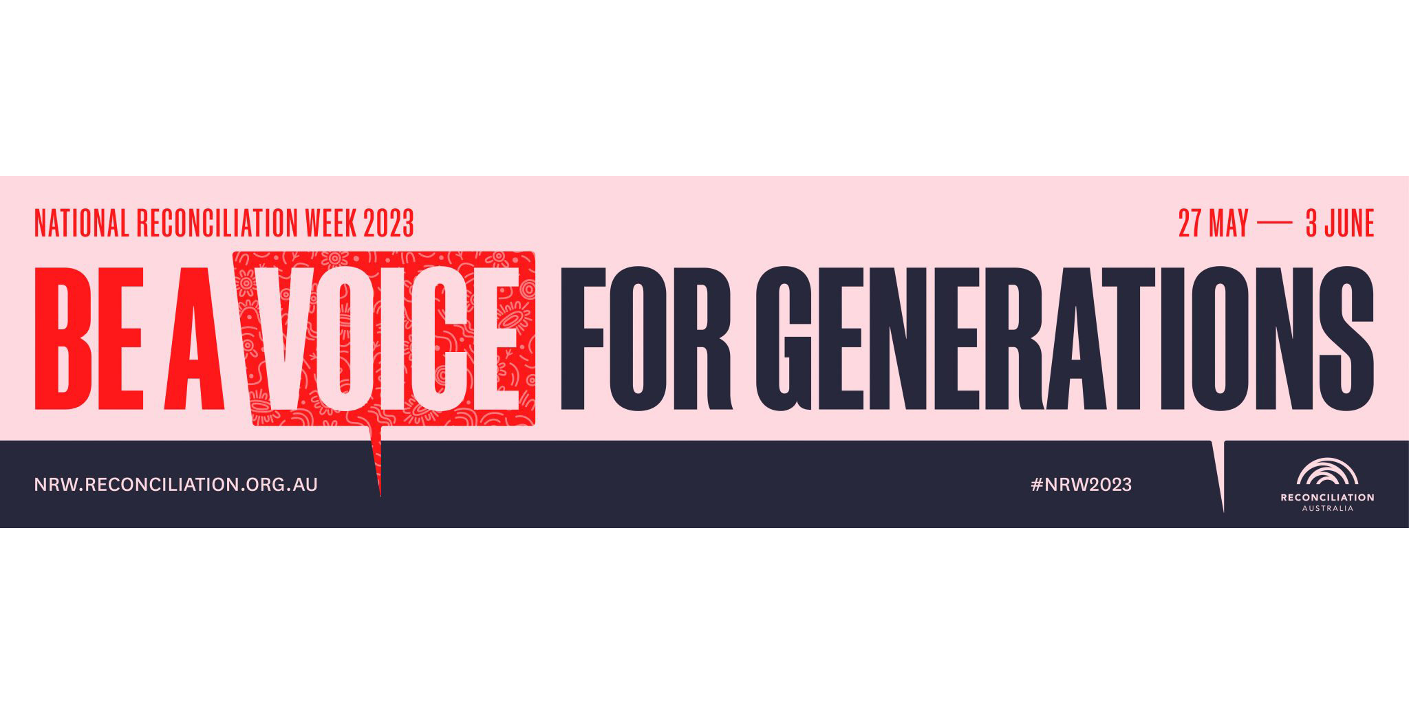 Be a voice for generations banner