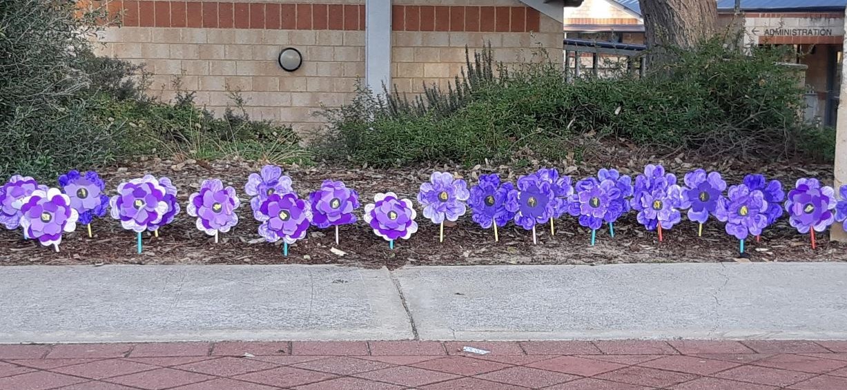 Sorry Day flowers in Fremantle