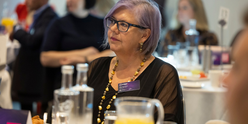 Image of Pia Turcinov of VentureX HQ at the WA Innovator of the Year 2023 launch event