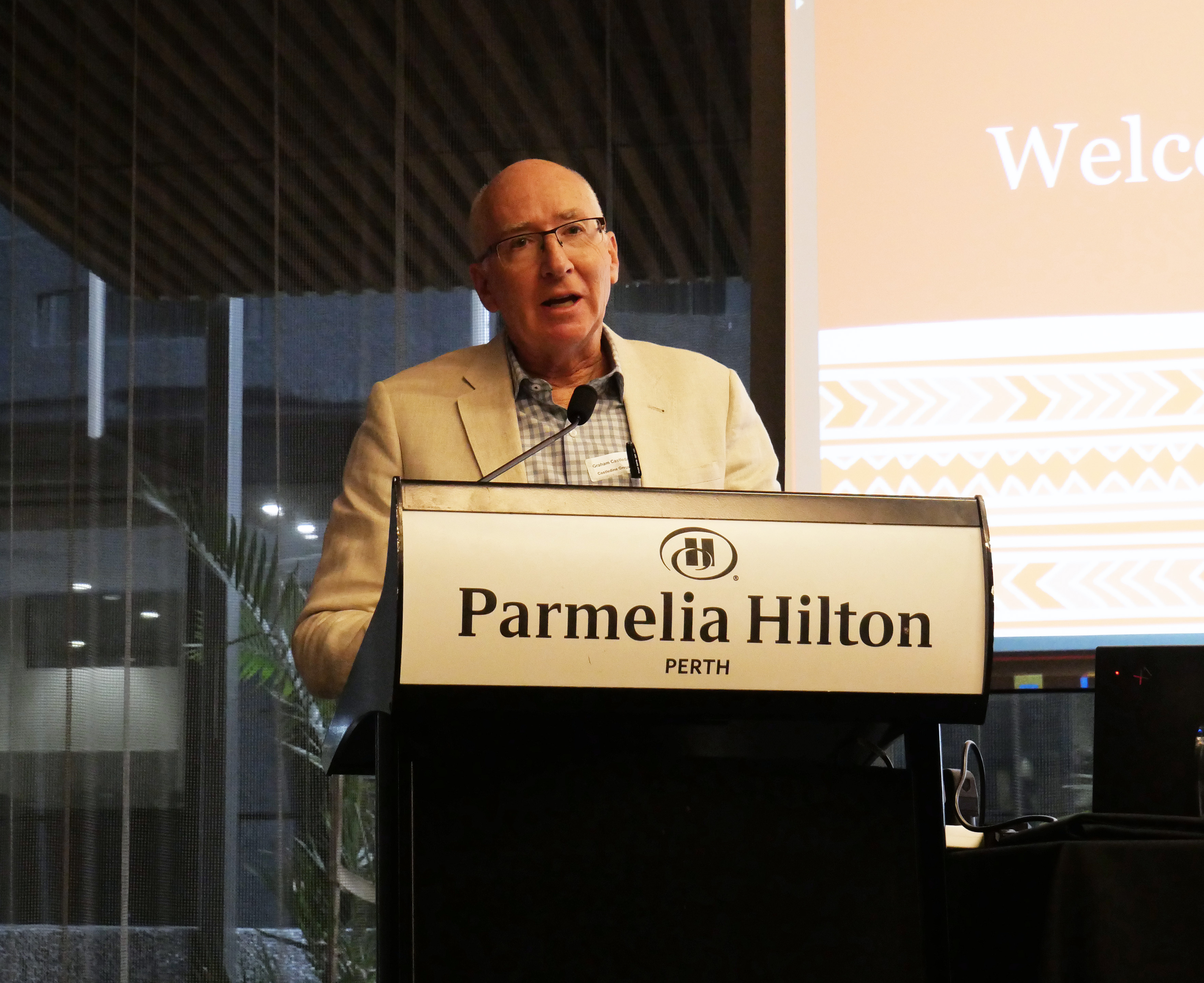 Image of Graham Castledine speaking at the Perth information session on Phase 2 of the Biodiscovery Bill