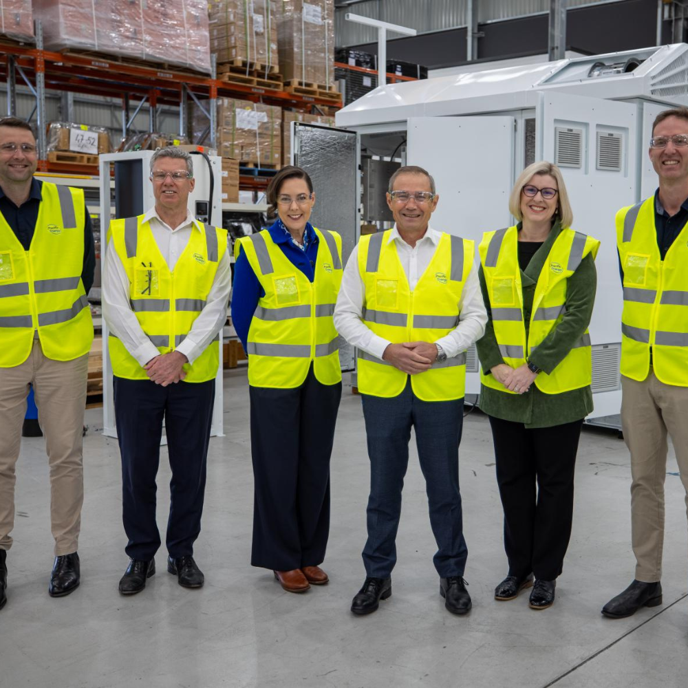 A group photo with Stephen Dawson, Simone Spencer and representatives from Pacific Energy