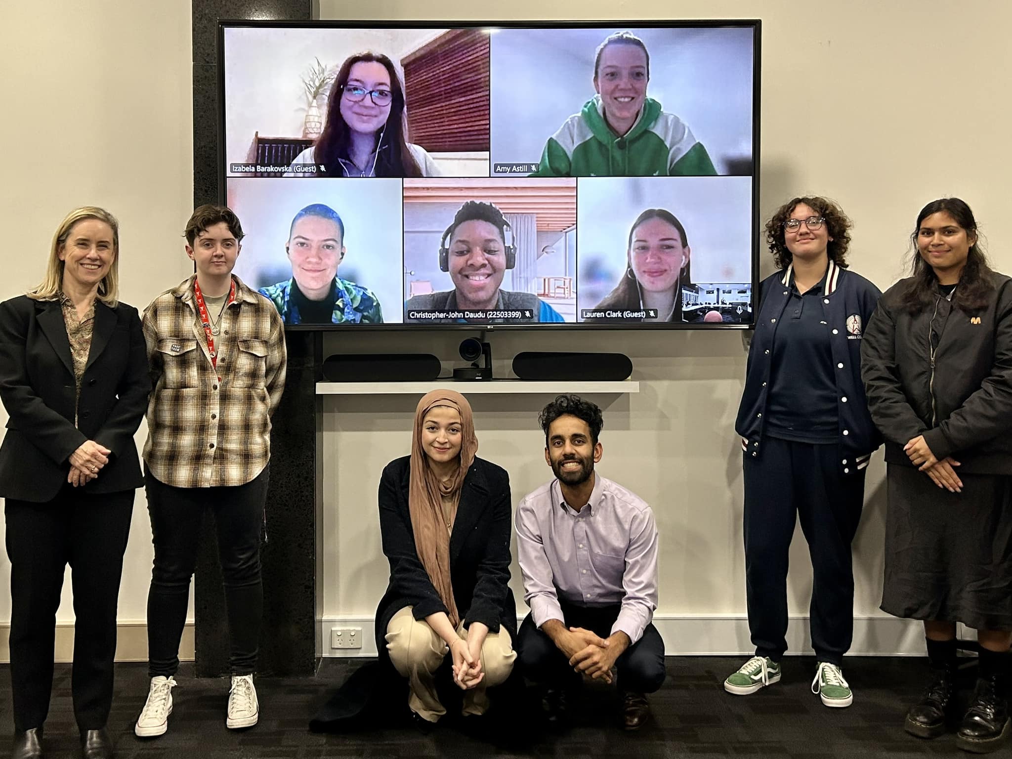 The 2023 MYAC members and Minister McGurk