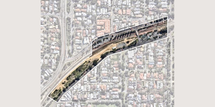 Map of Swanbourne Station precinct