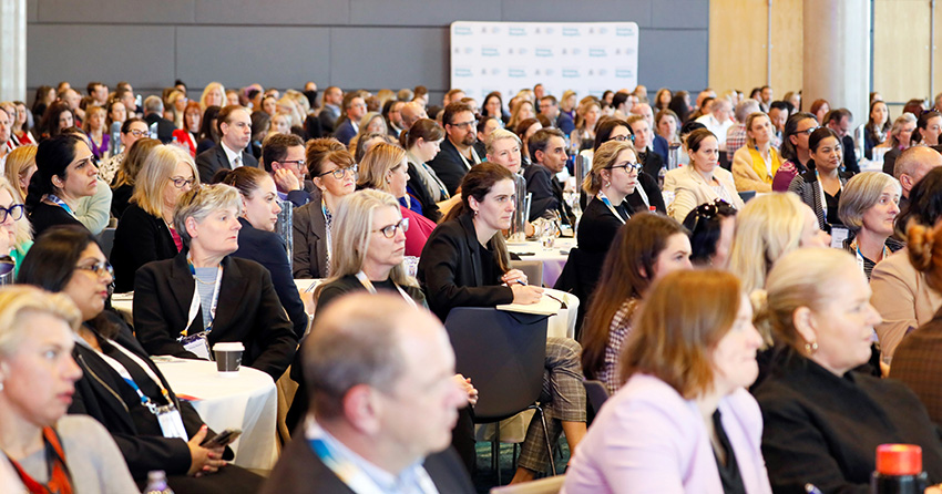 Large audience of people at the MARS Summit