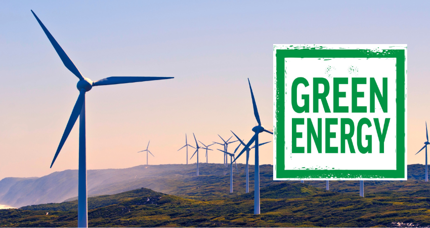 Green energy initiative header