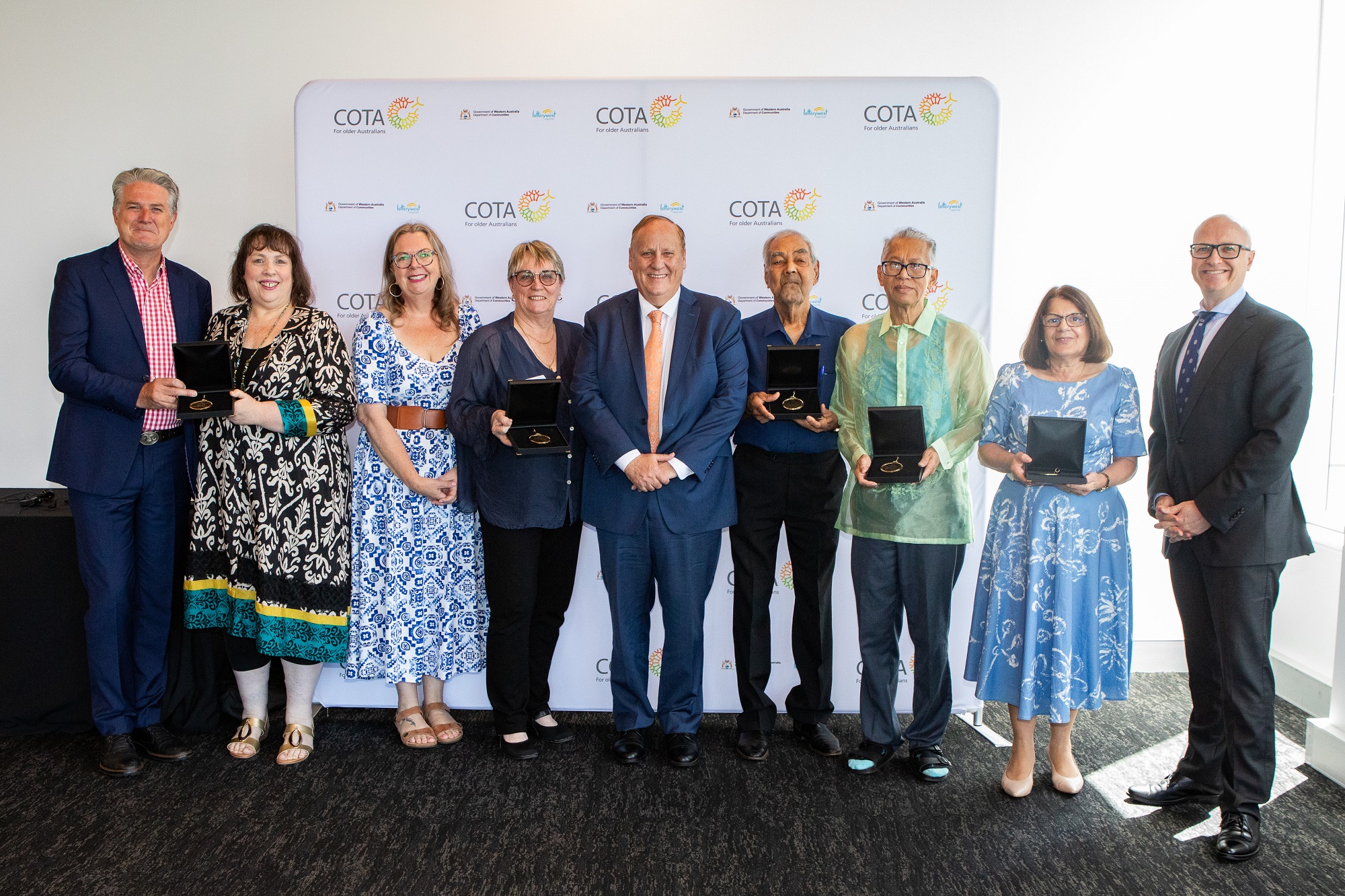 Photo of Minister Punch and the 2023 Seniors Awards winners