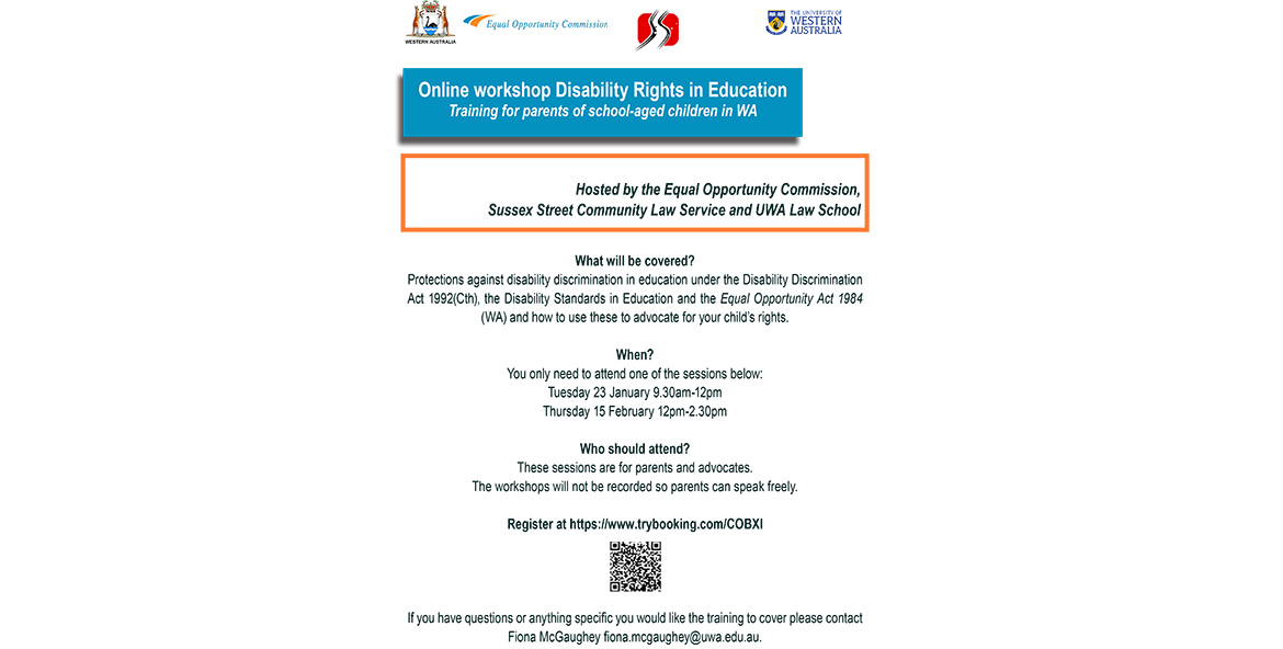 Flyer for Online Workshop