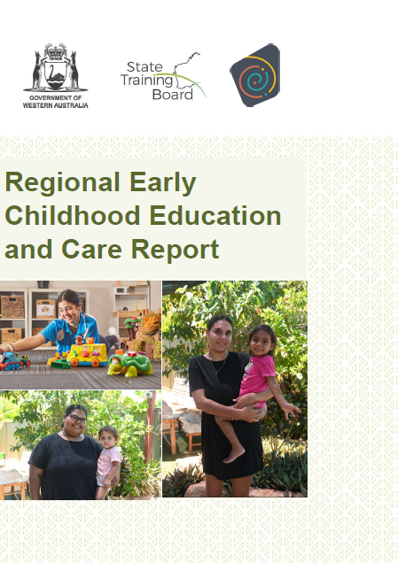 Female teenage day care assistant playing with toys and a mother holding her toddler