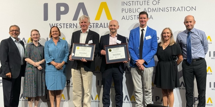 DWER staff at Lonnie Awards