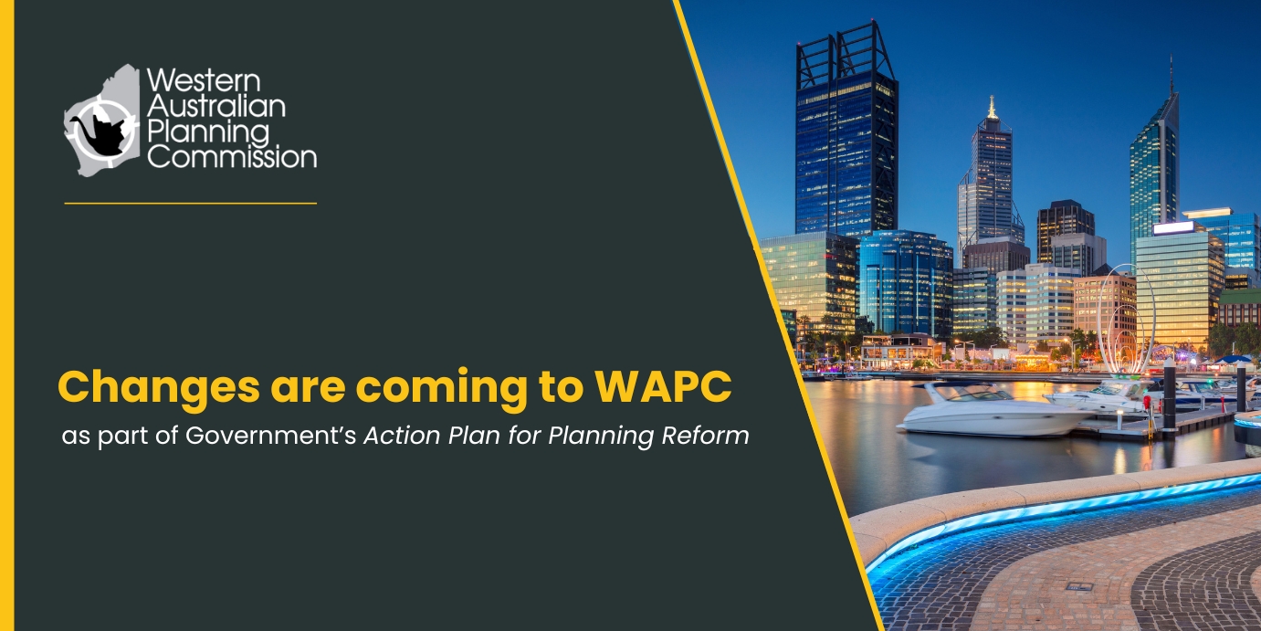 Image of the Perth CBD and WAPC logo