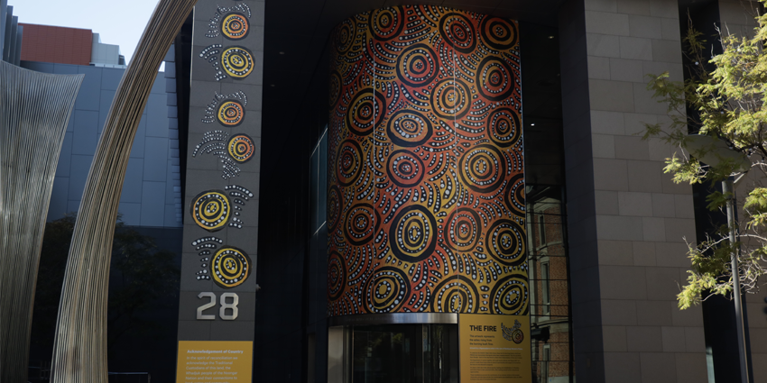 NAIDOC painting DMJC building