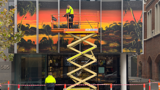 NAIDOC painting Annexe building