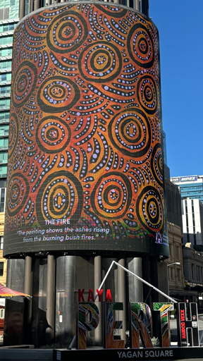 NAIDOC painting at Yagan Square 2