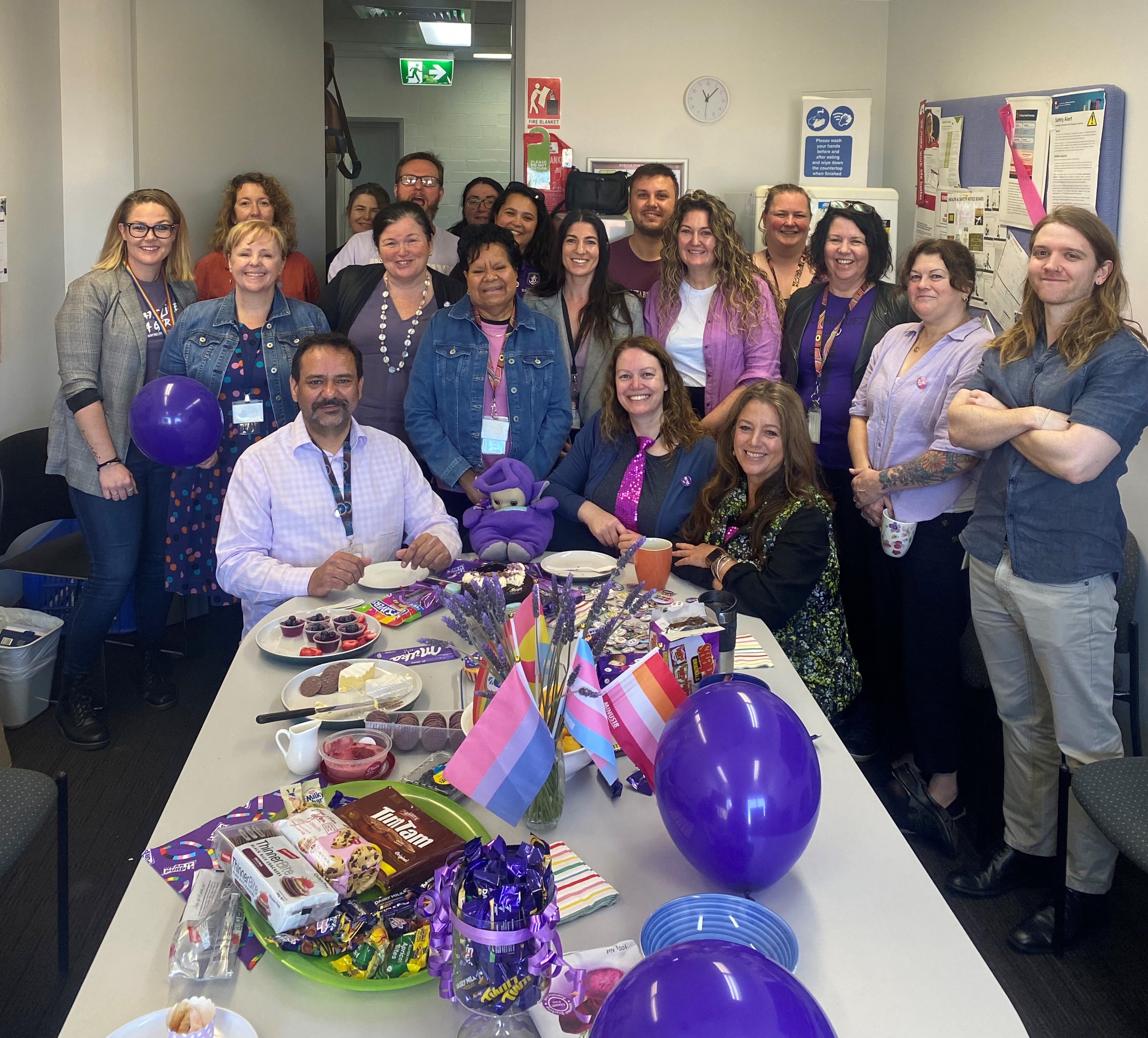 The Great Southern LQBTIQA+ working group hosted a morning tea in Albany to mark Wear It Purple Day.